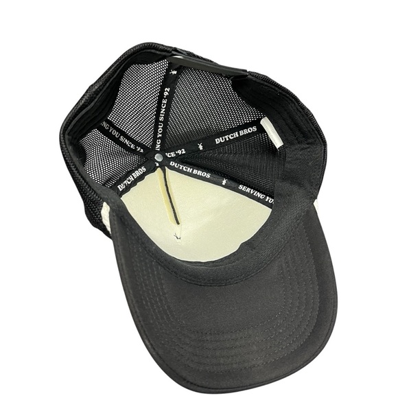 Dutch Bros Drink More Coffee Rope Black Mesh SnapBack Cap Trucker Hat Unisex - Picture 5 of 5